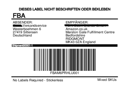 label shipping pallets